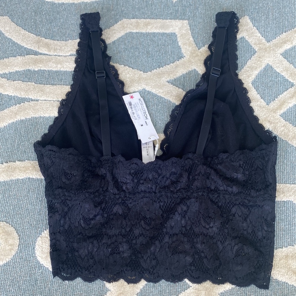 Cosabella Plungie Longline Bralette Black Women’s SZ Medium - Picture 9 of 10